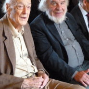 Kenneth Croose Parry, der Schwiegersohn Hausensteins mit Wilhelm Werner beim 10. Wilhelm-Hausenstein- Symposium in Hornberg vom 21. - 23. 10.2016
