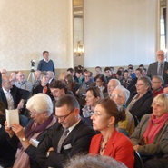 Blick in den Saal beim 10. Wilhelm-Hausenstein-Symposium  in Hornberg vom 21. - 23. 10.2016