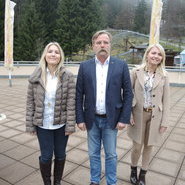 Iasebl Braun, Betriebsleiterin Freizeitbetriebe Braun mbH, ihr Vater Rüdiger Braun und ihre Schwester Valerie.