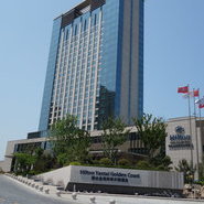 Das Hilton-Hotel in Yantai