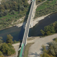 Luftbild Brücke Hartheim - Fessenheim (Conseil général '68)