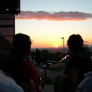 Frischluftkur, Juni 2012, mit atemberaubenden Sonnenuntergang über den Ortenauer Weinbergen