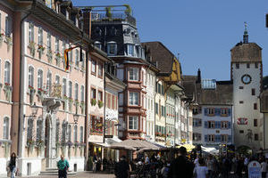 Waldshut Kaiserstraße mit Rathaus