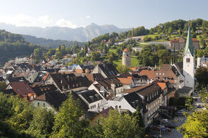 Blick auf Feldkirch von der Schattenburg