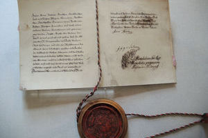 VÖ-Museum Endingen Urkunde von Maria Theresia (Hubert Matt-Willmatt)