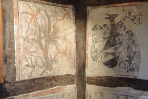 VÖ-Museum Endingen - Freigelegte Wandmalereien (Hubert Matt-Willmatt)