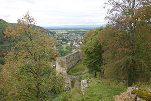 Ferrette Blick von Ruine